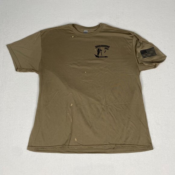 Jones Painting Paint Splatter Distressed Workwear Construction Connecticut Tee - Picture 2 of 9